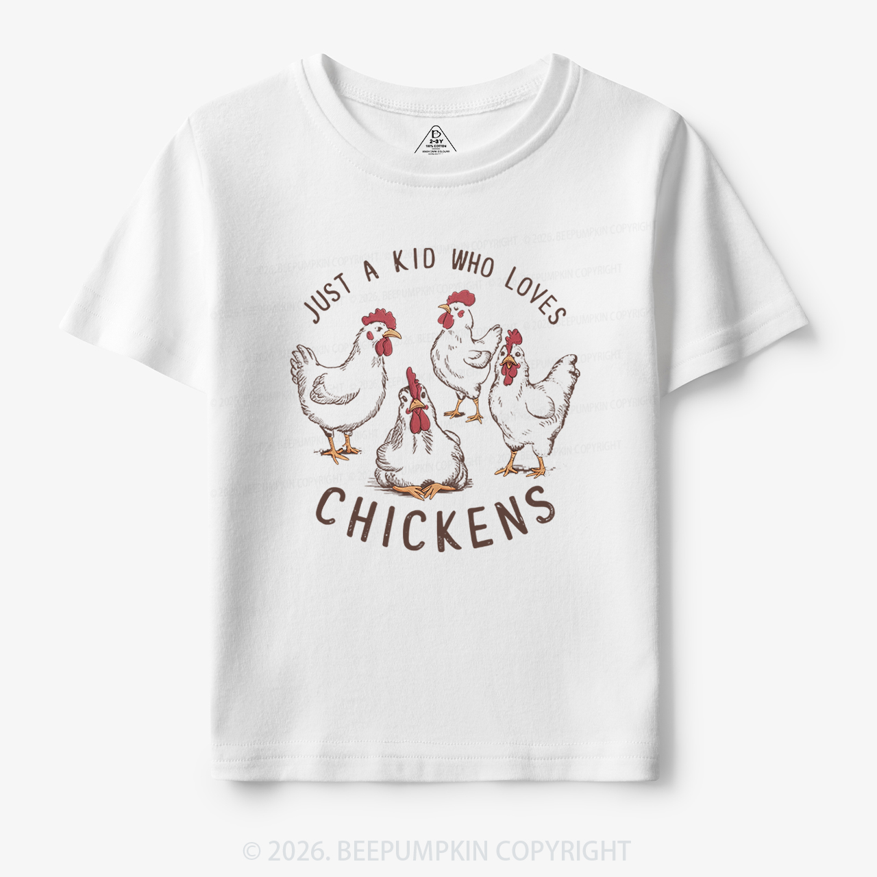 Just A Kid Who Loves Chickens Toddler&Kid's Tees