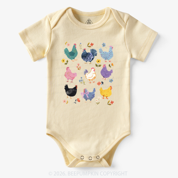 Funny Chicken Lovers Bodysuit