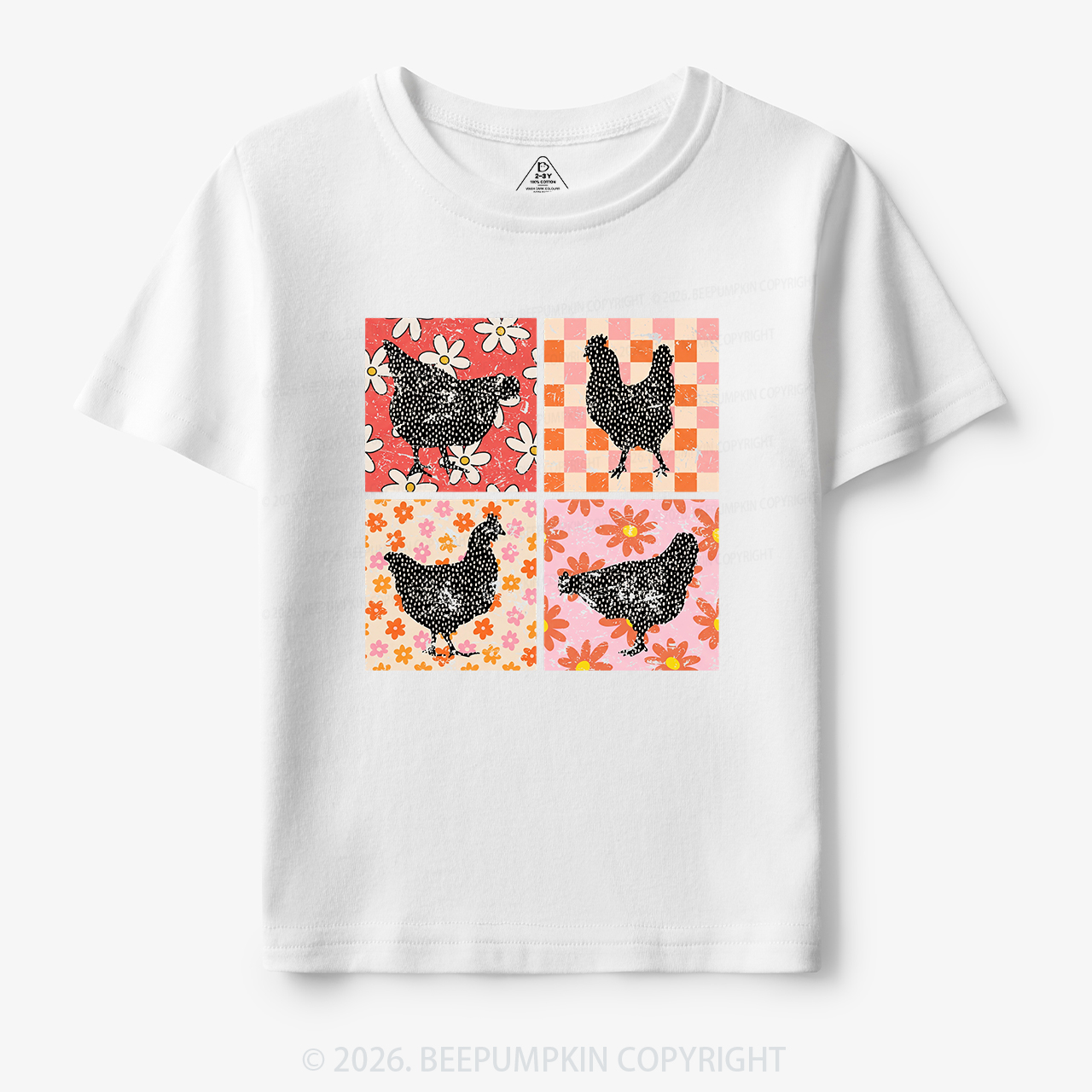 Chickens Farm Animals Toddler&Kid's Tees