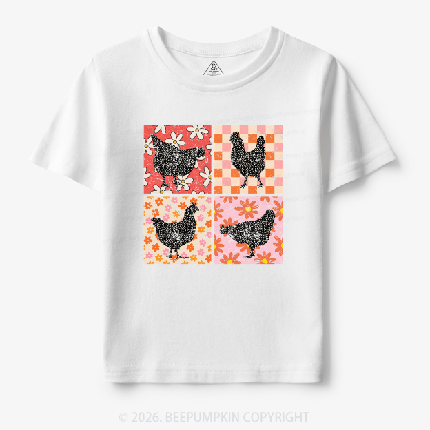 Chickens Farm Animals Toddler&Kid's Tees