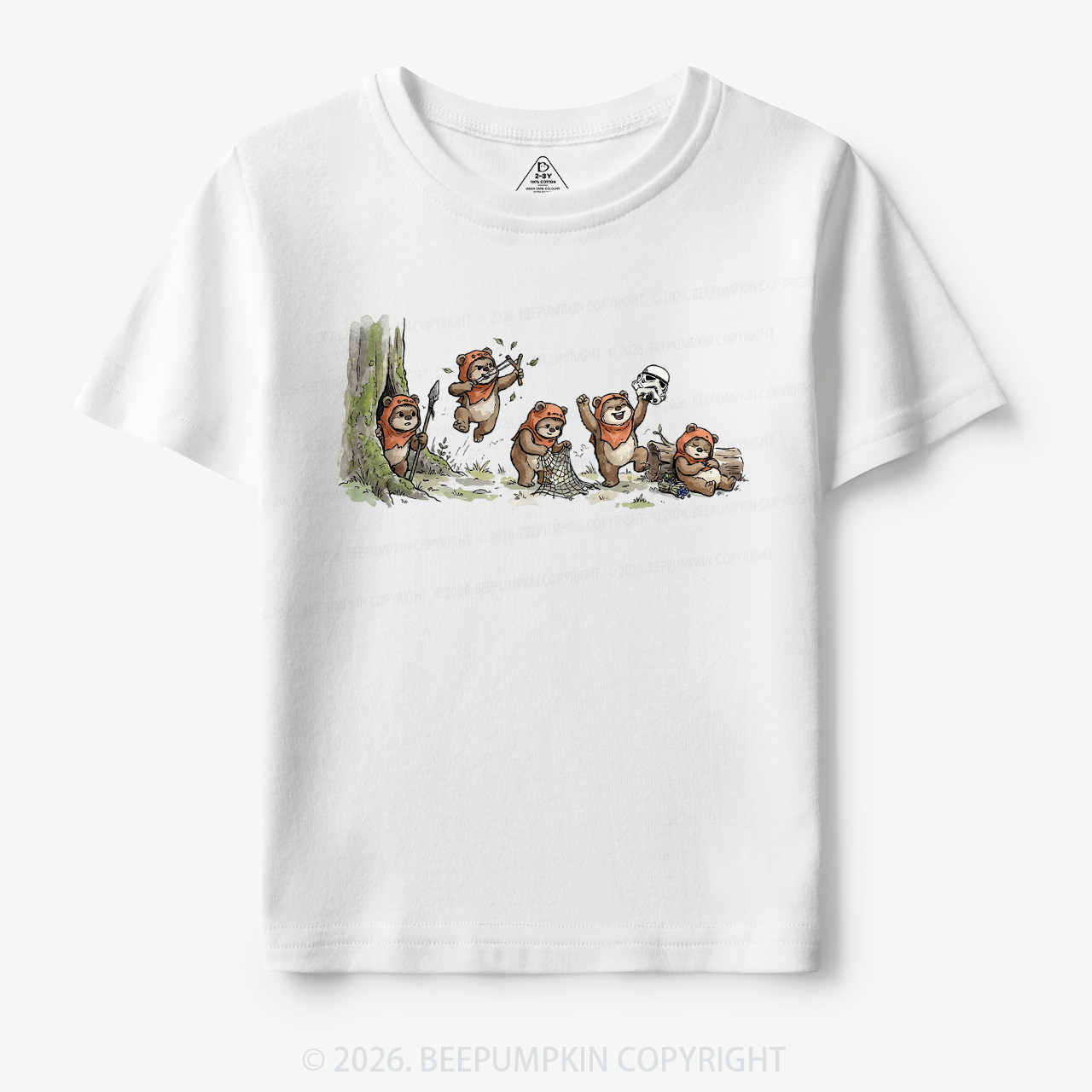 Vintage Galaxy Cute Bear Toddler&Kid's Tees