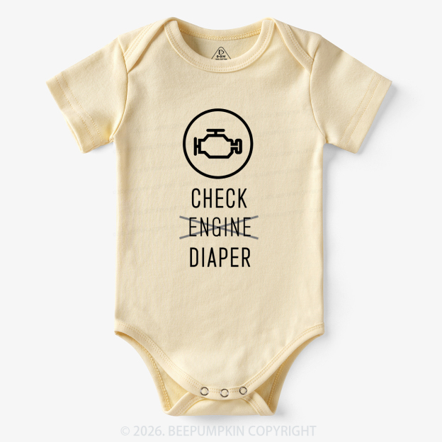 Check Engine Diaper Bodysuit