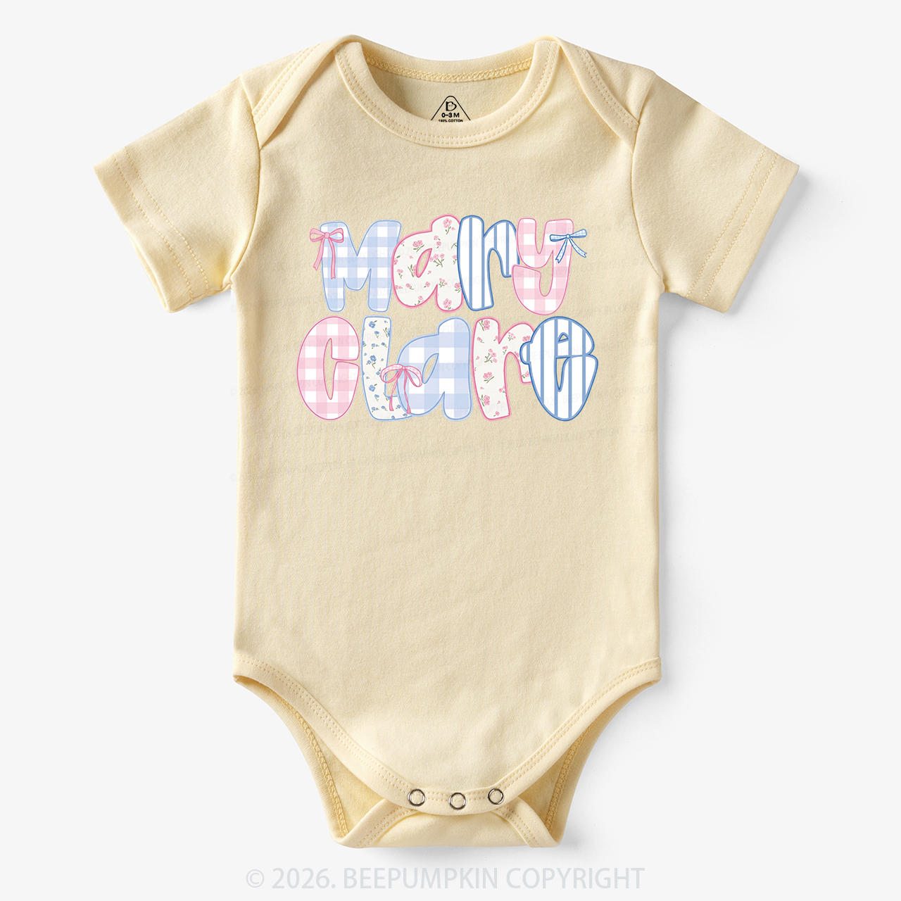 Personalized Name Candy Letters Bodysuit