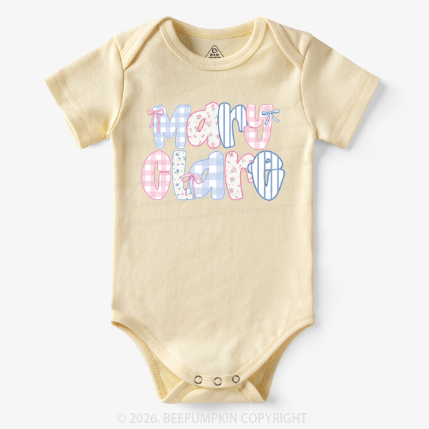 Personalized Name Candy Letters Bodysuit