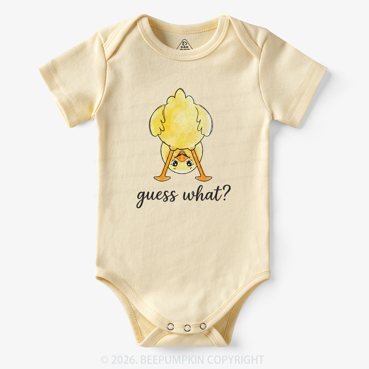 Guess What Chicken Butt Cute Funny Animal Bodysuit