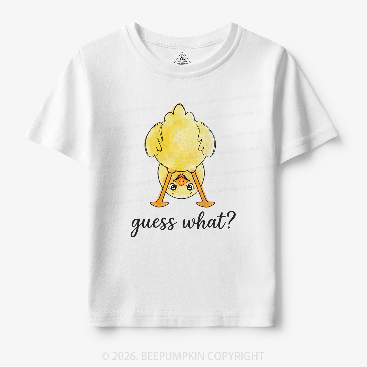 Guess What Chicken Butt Cute Funny Animal Toddler&Kid's Tees