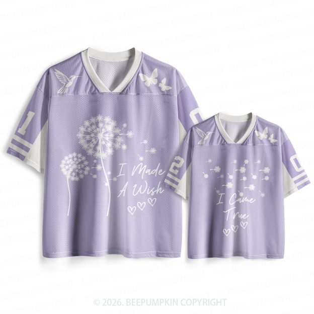 I Made A Wish I Came True Mesh Jersey For Family