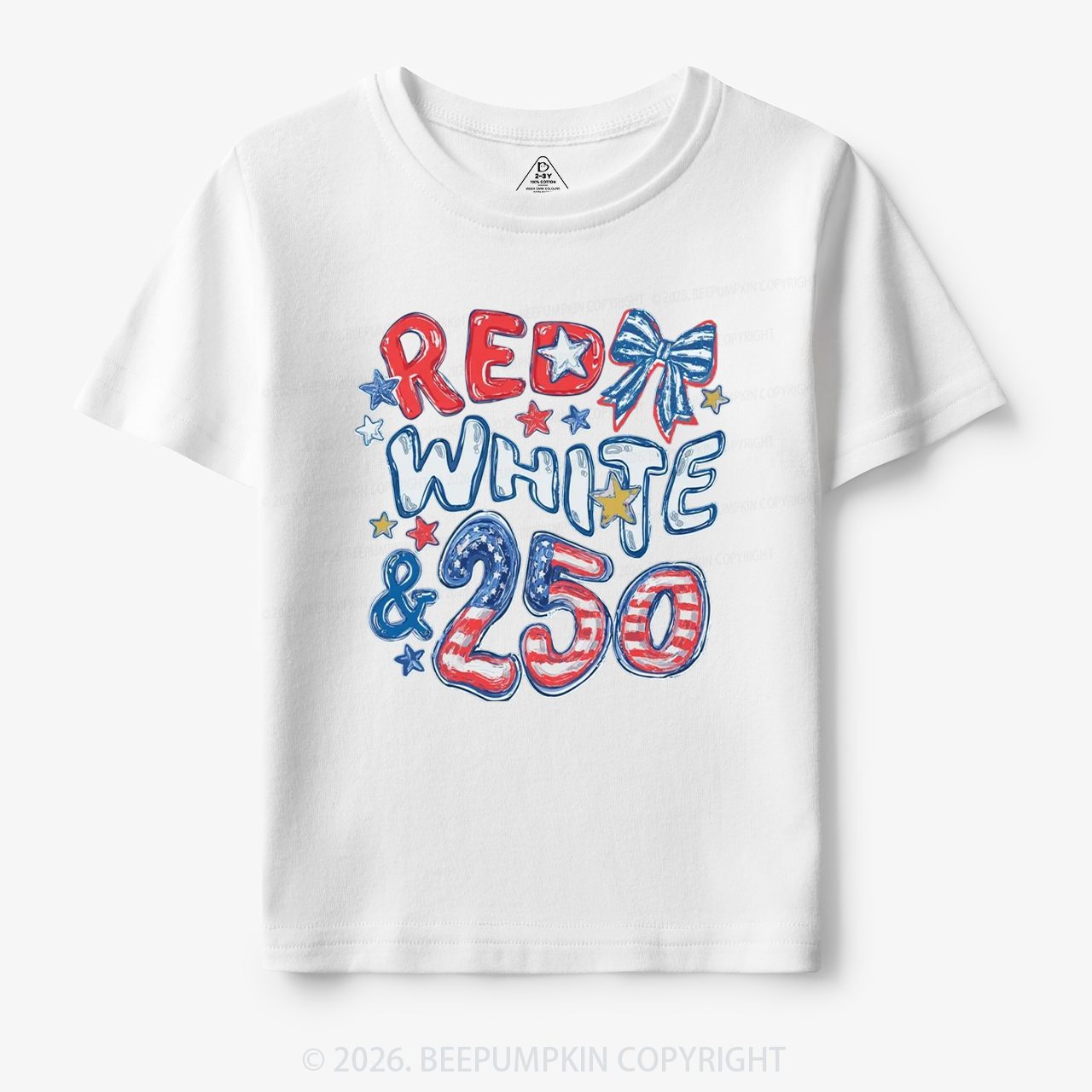 Red White & 250 Anniversary Toddler&Kid's Tees