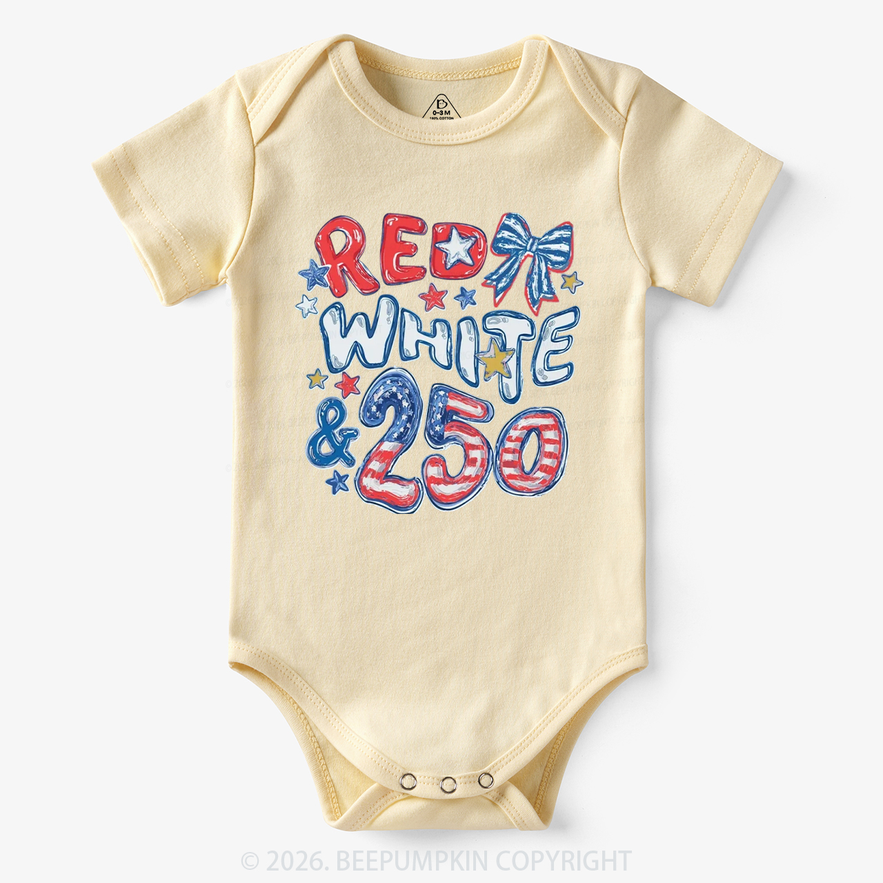 Red White & 250 Anniversary Bodysuit