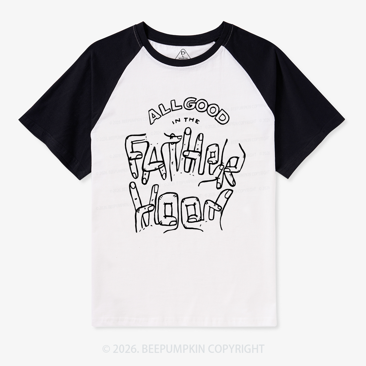 Vintage All Good In The Fatherhood Adult Retro Raglan T-shirt