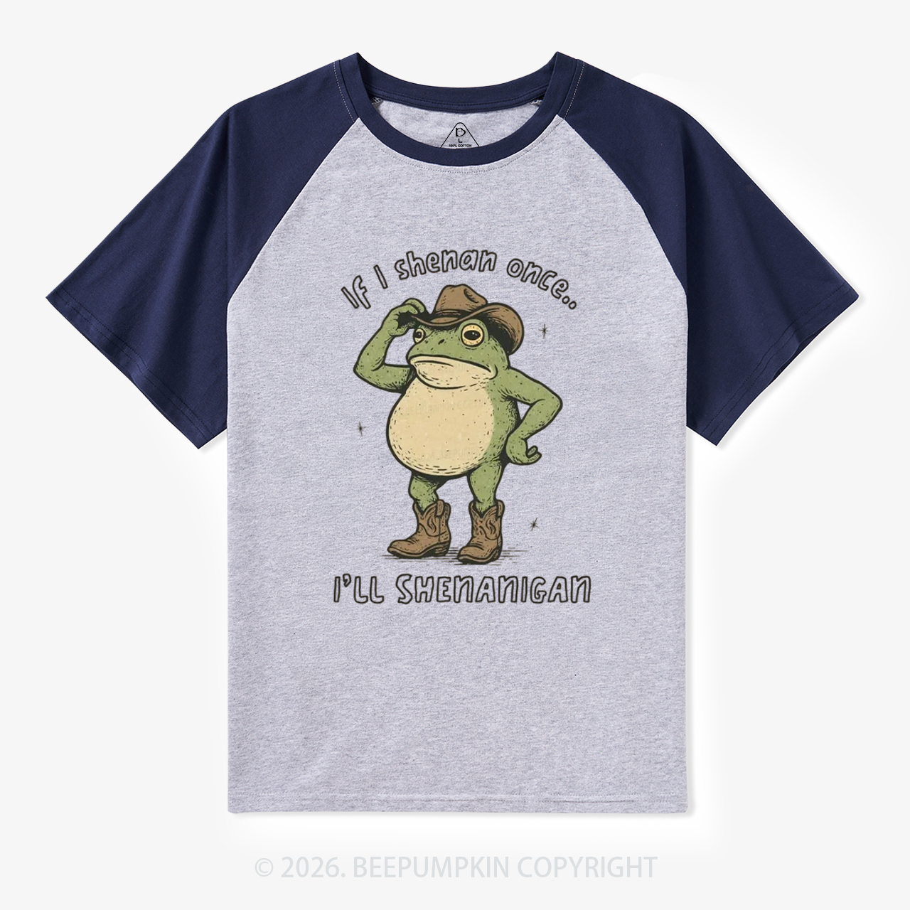 If I Shenan Once I'll Shenanigan Vintage Raglan T-shirt