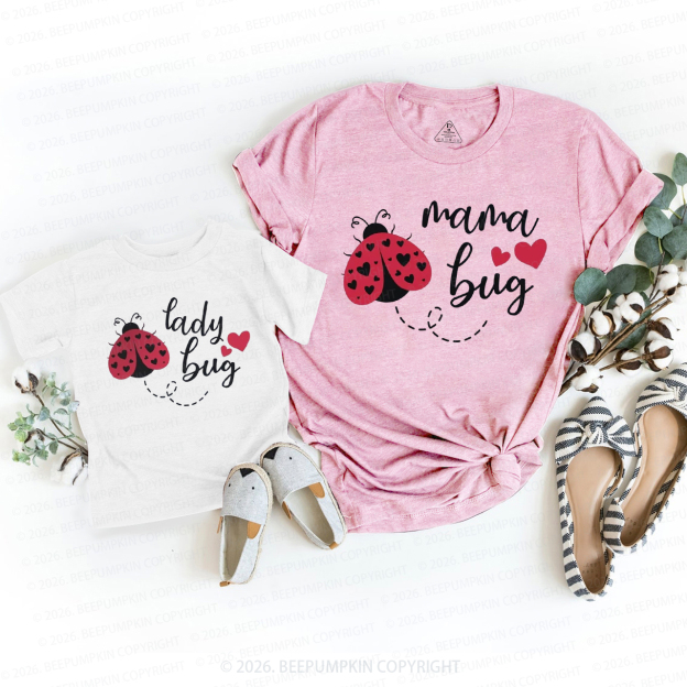 Mama Bug Lady Bug Mom&Me Matching T-Shirts