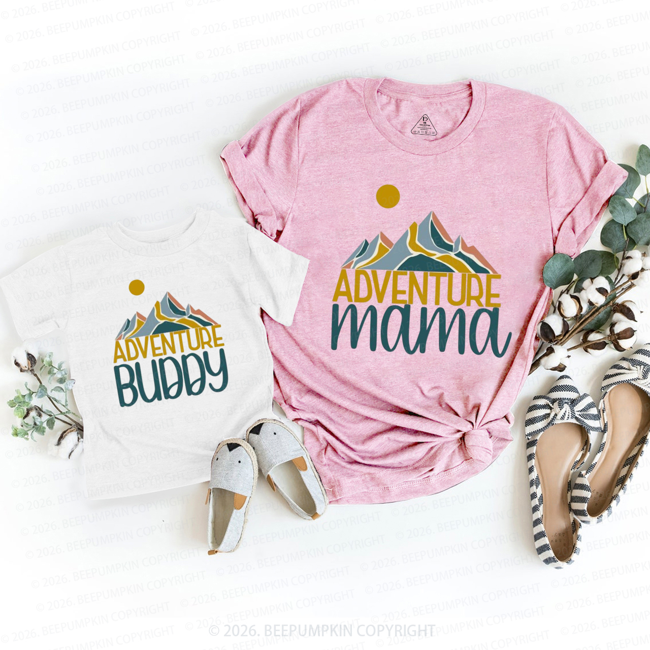 Personalized Adventure Outdoor Mom&Me Matching T-Shirts