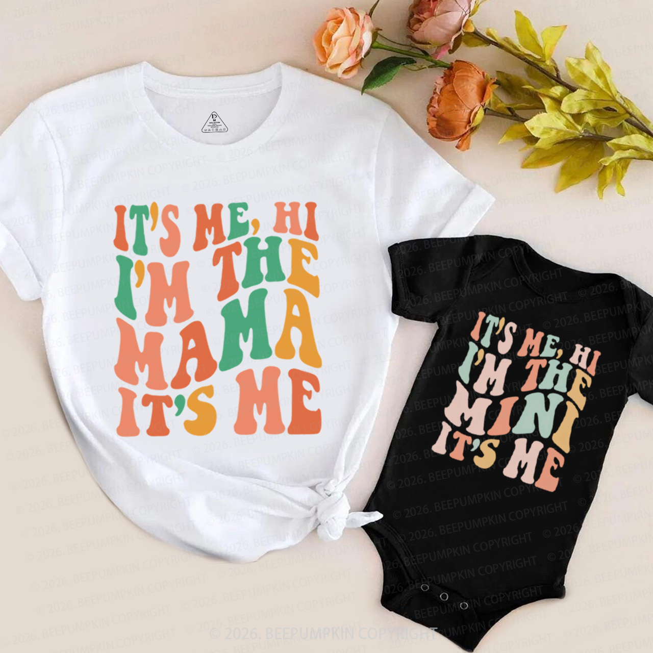 Its Me Hi Mama and Mini Mom&Me Matching T-Shirts