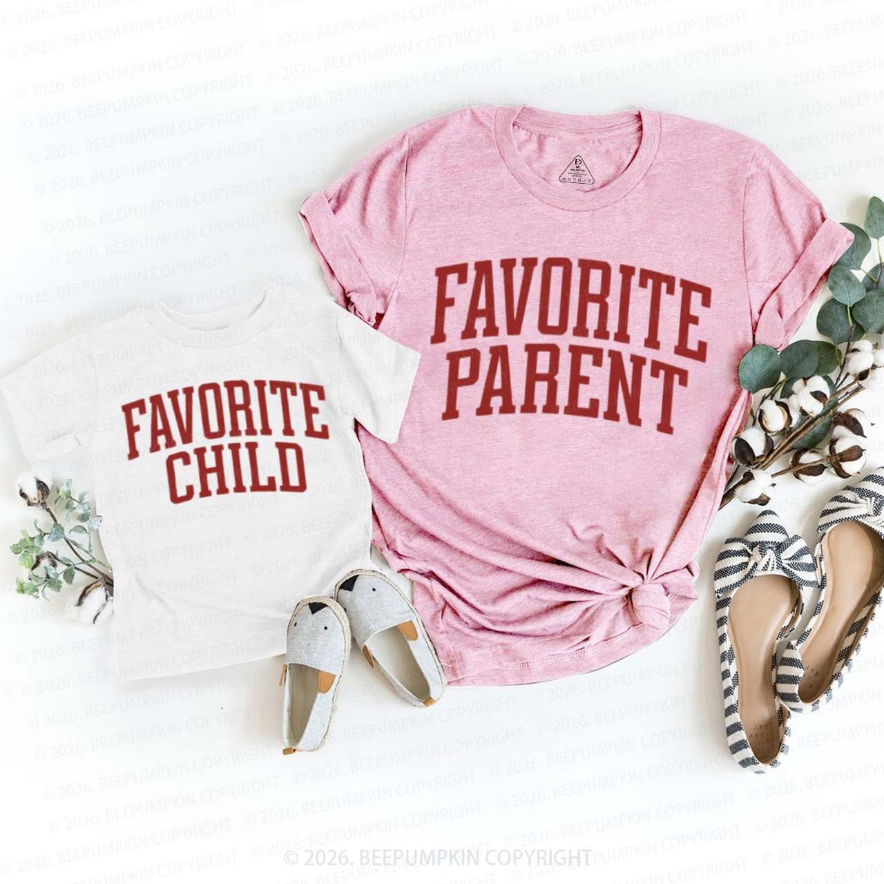 Favorite Parent Favorite Child Mom&Me Matching T-Shirts