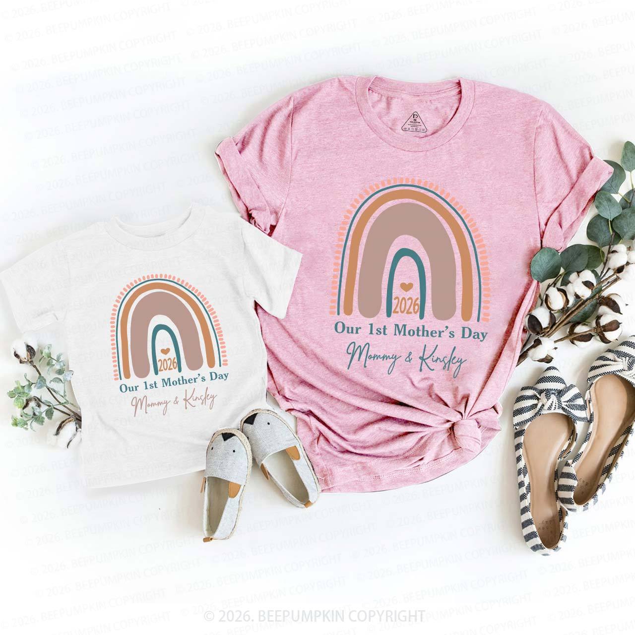 Rainbow Mother's Day Mom&Me Matching Tees