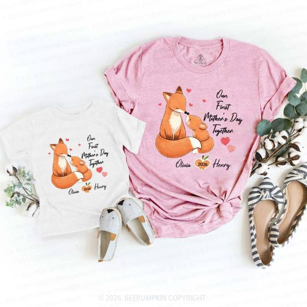 Squirrel First Mother's Day T-Shirts For Mom&Me
