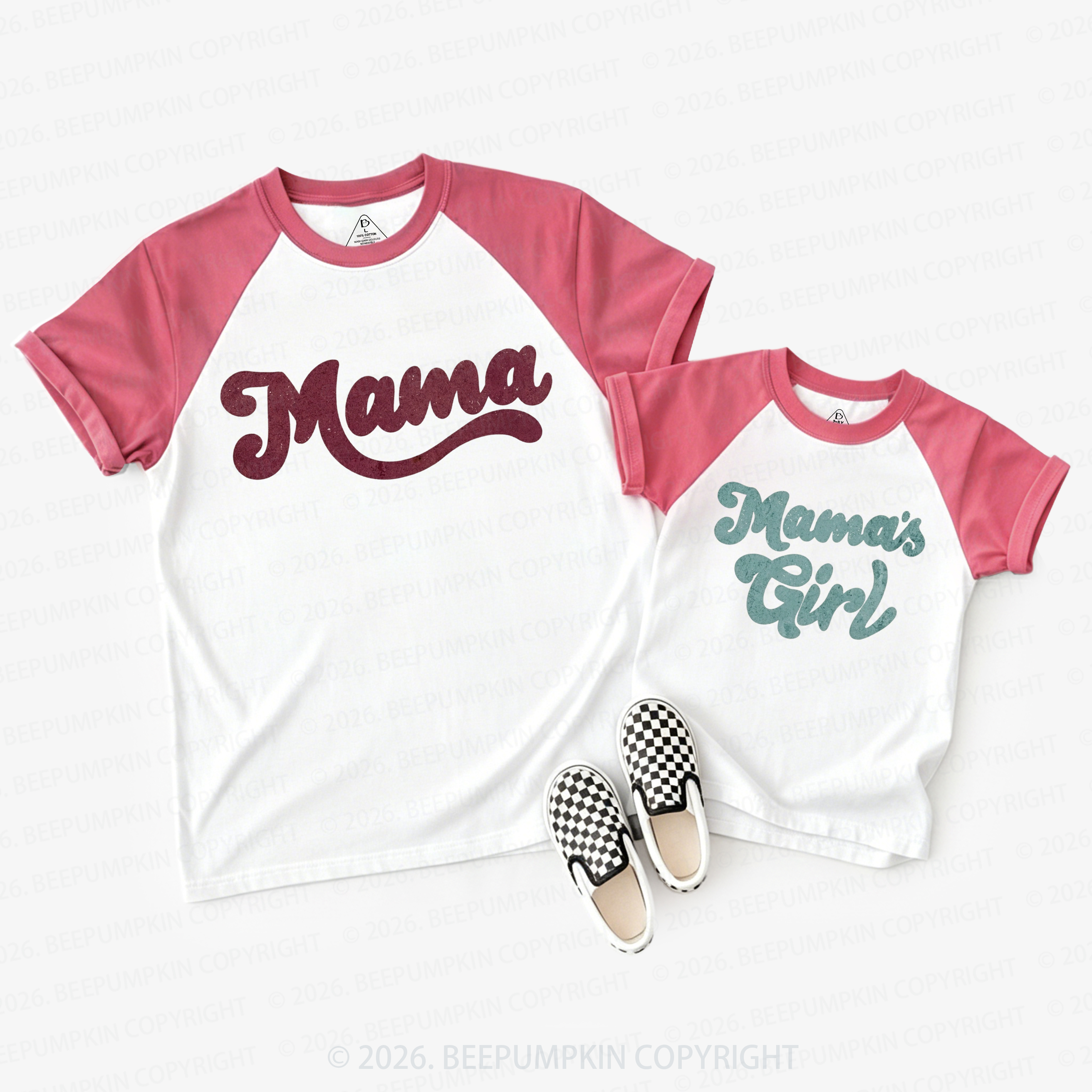 Mama's Girl Mom&Me Matching Raglan T-shirts