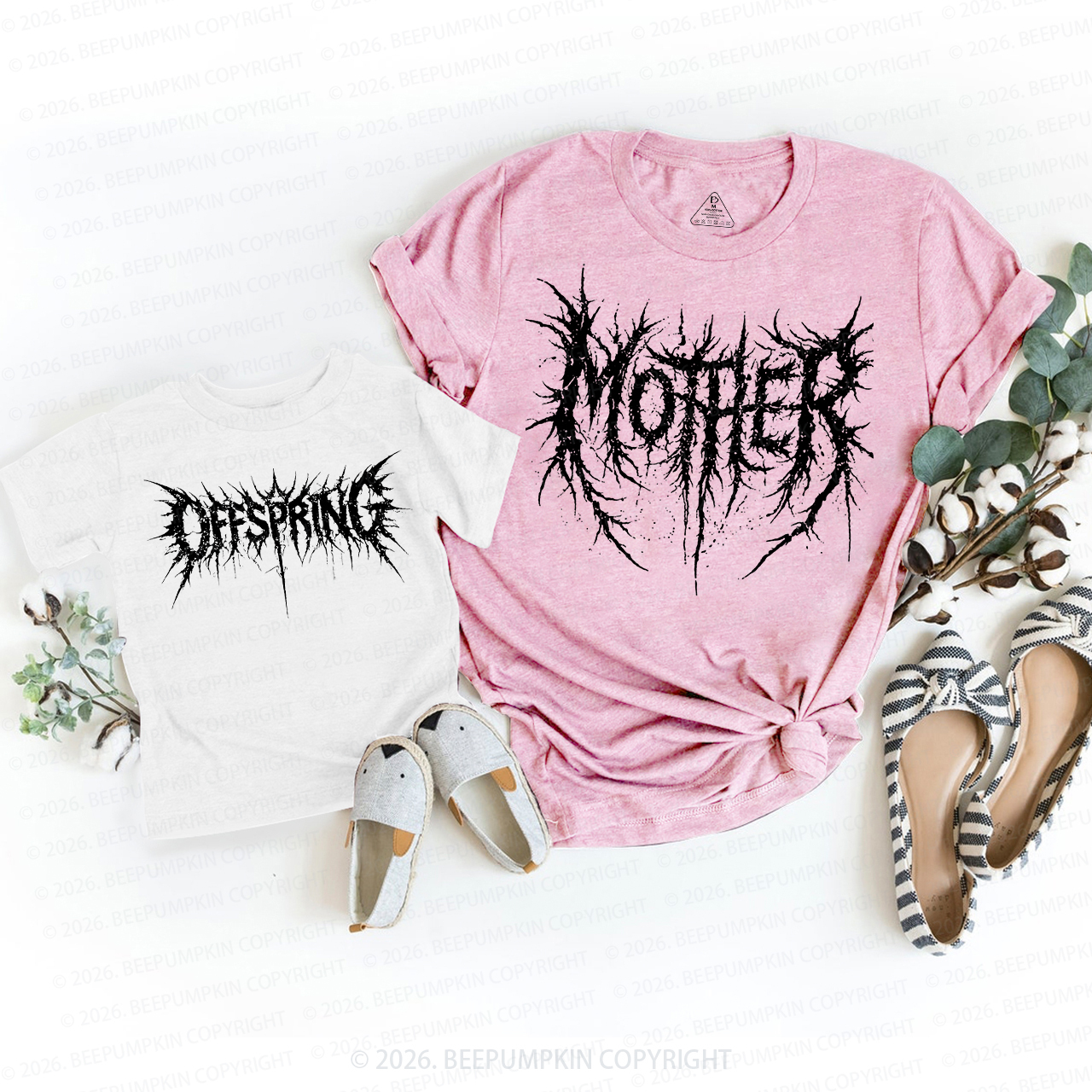 Mommy and Me Alternative Rock Mom&Me Matching T-Shirts