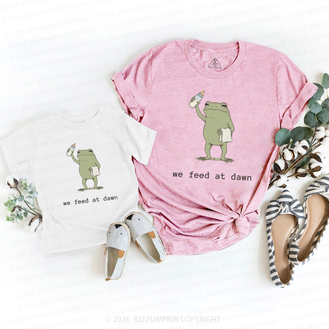 Mommy and Me Funny Frog Mom&Me Matching T-Shirts