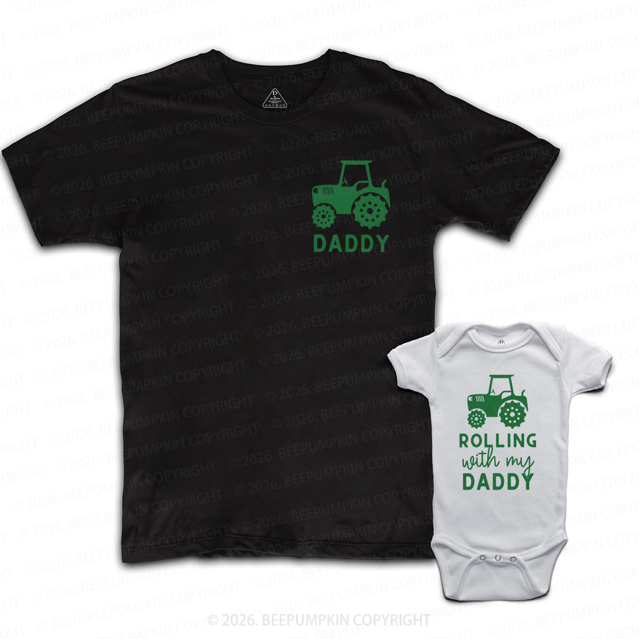 Personalized Rolling with My Family Dad&Me Matching Shirts