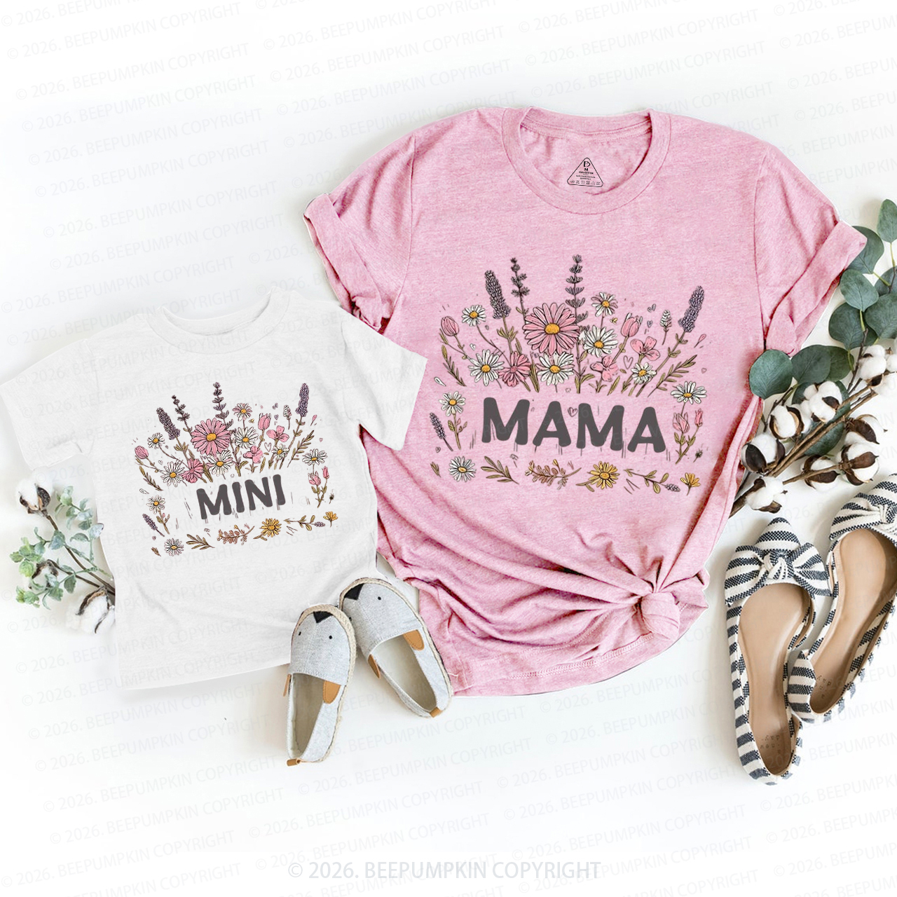 Personalized Baby Penguin Mom&Me Matching Tees Sale-Beepumpkin™