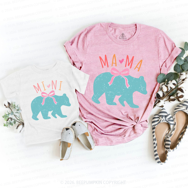 Mama Bear Mini Bear Mom&Me Matching T-Shirts