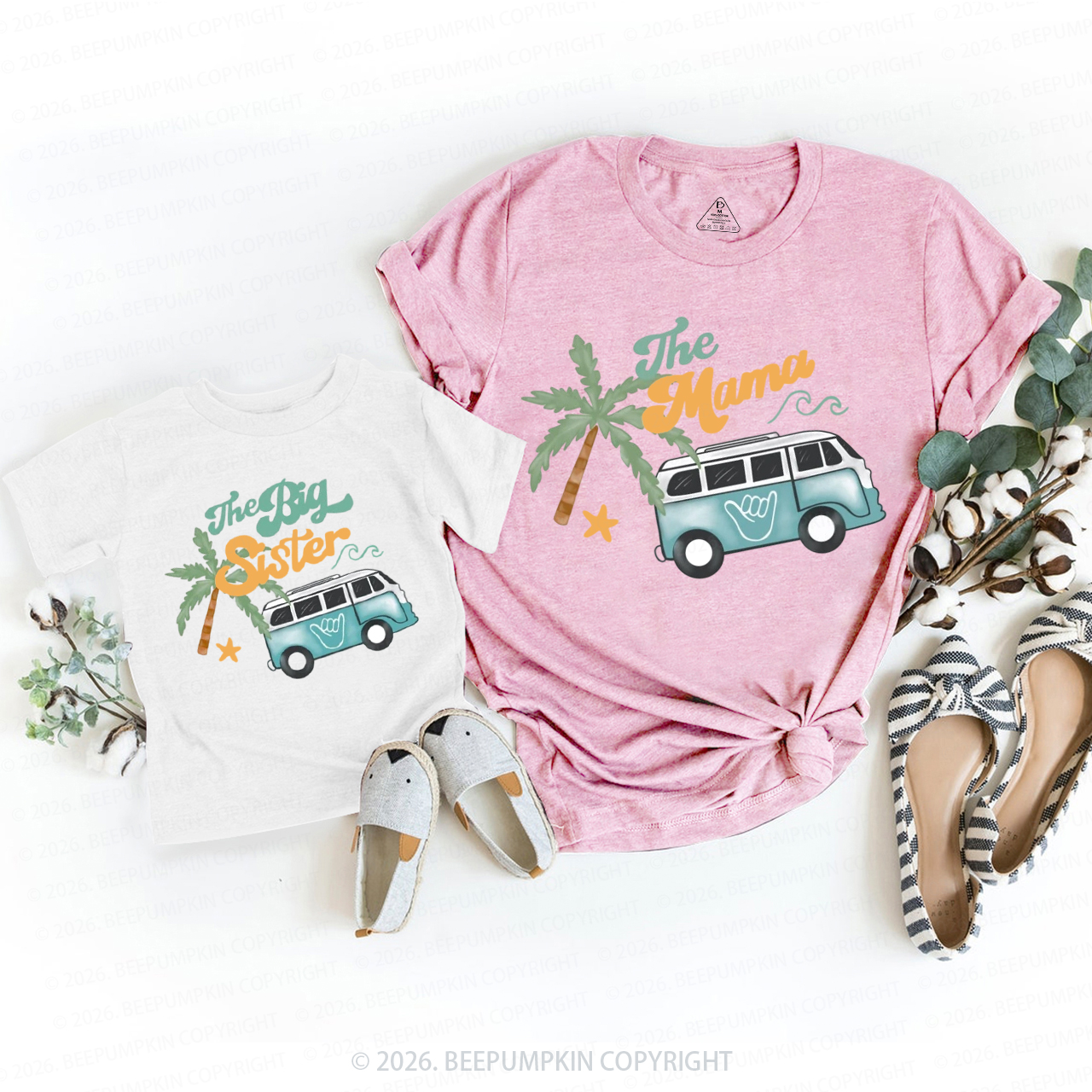 Surfing Beach Wave Family Matching T-Shirts