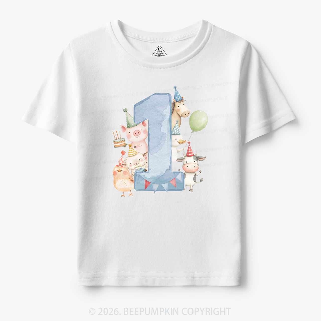 Personalized Farm Birthday Toddler&Kid's Tees