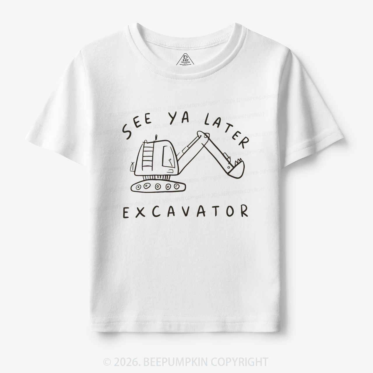 See Ya Later Excavator Construction Toddler&Kid's Tees