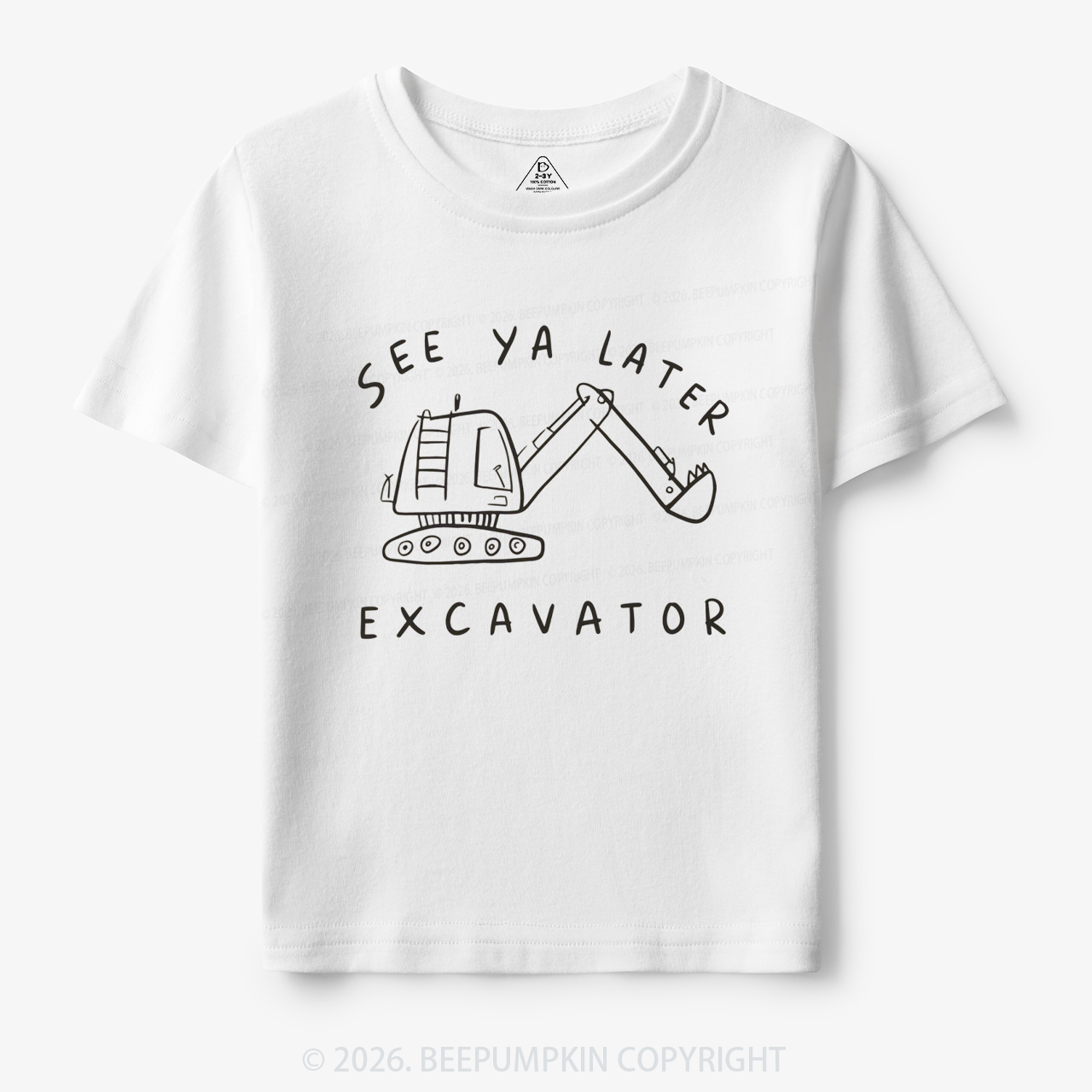 See Ya Later Excavator Construction Toddler&Kid's Tees