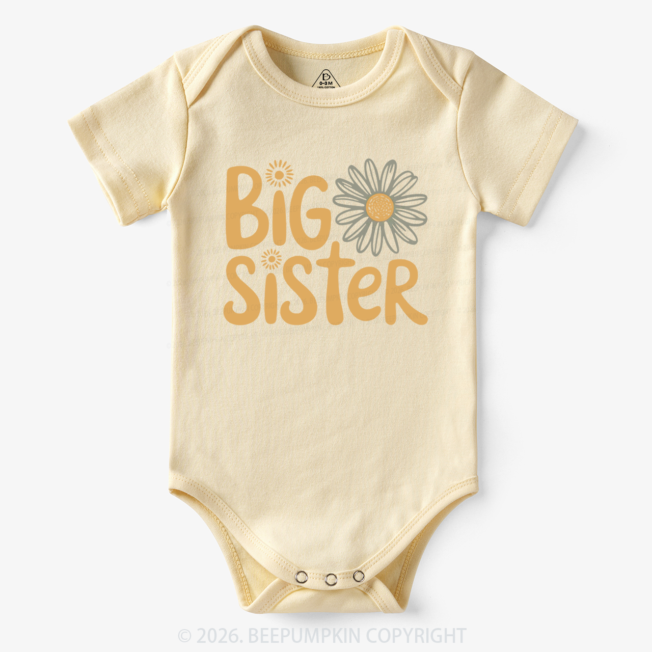 Big Sister Daisy Boho Flower Bodysuit