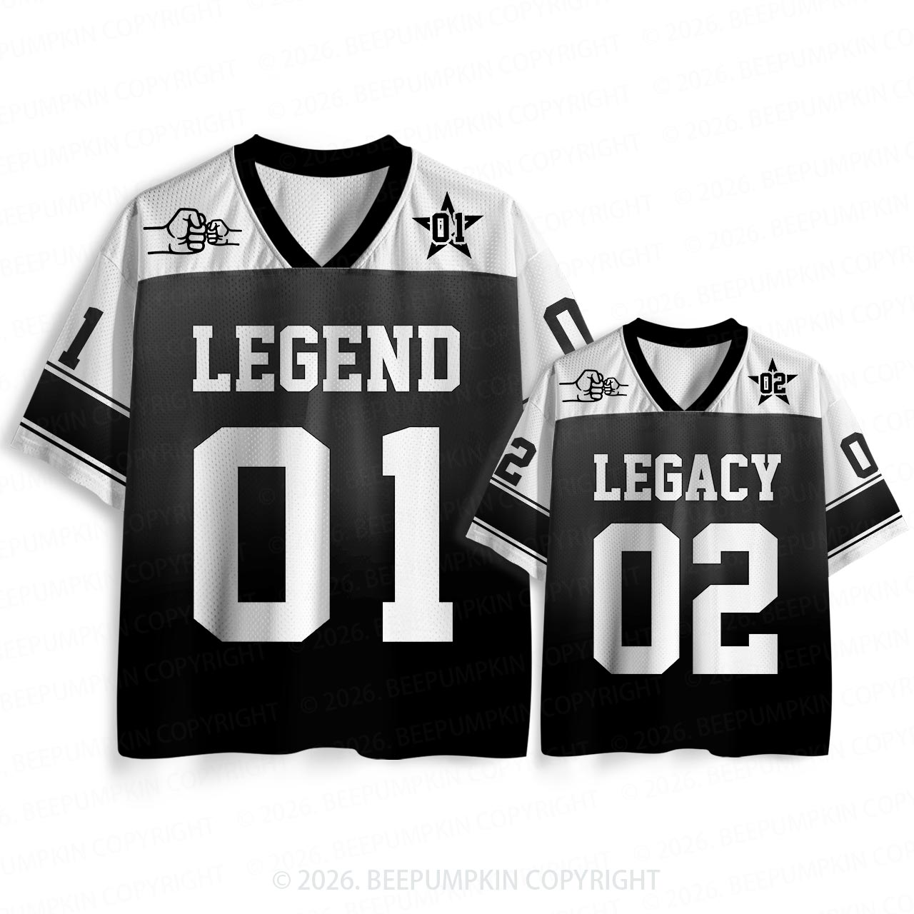 Dad & Baby Personalized Mesh Jersey For Family