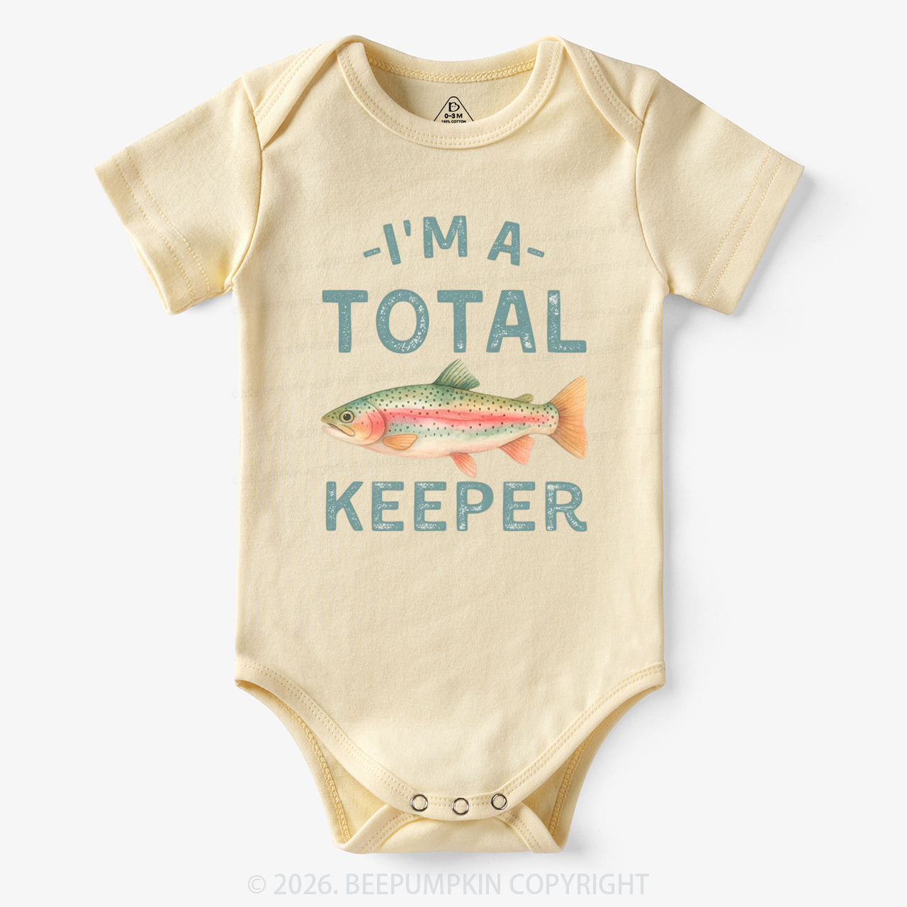 I'm a Total Keeper Funny Fishing Bodysuit