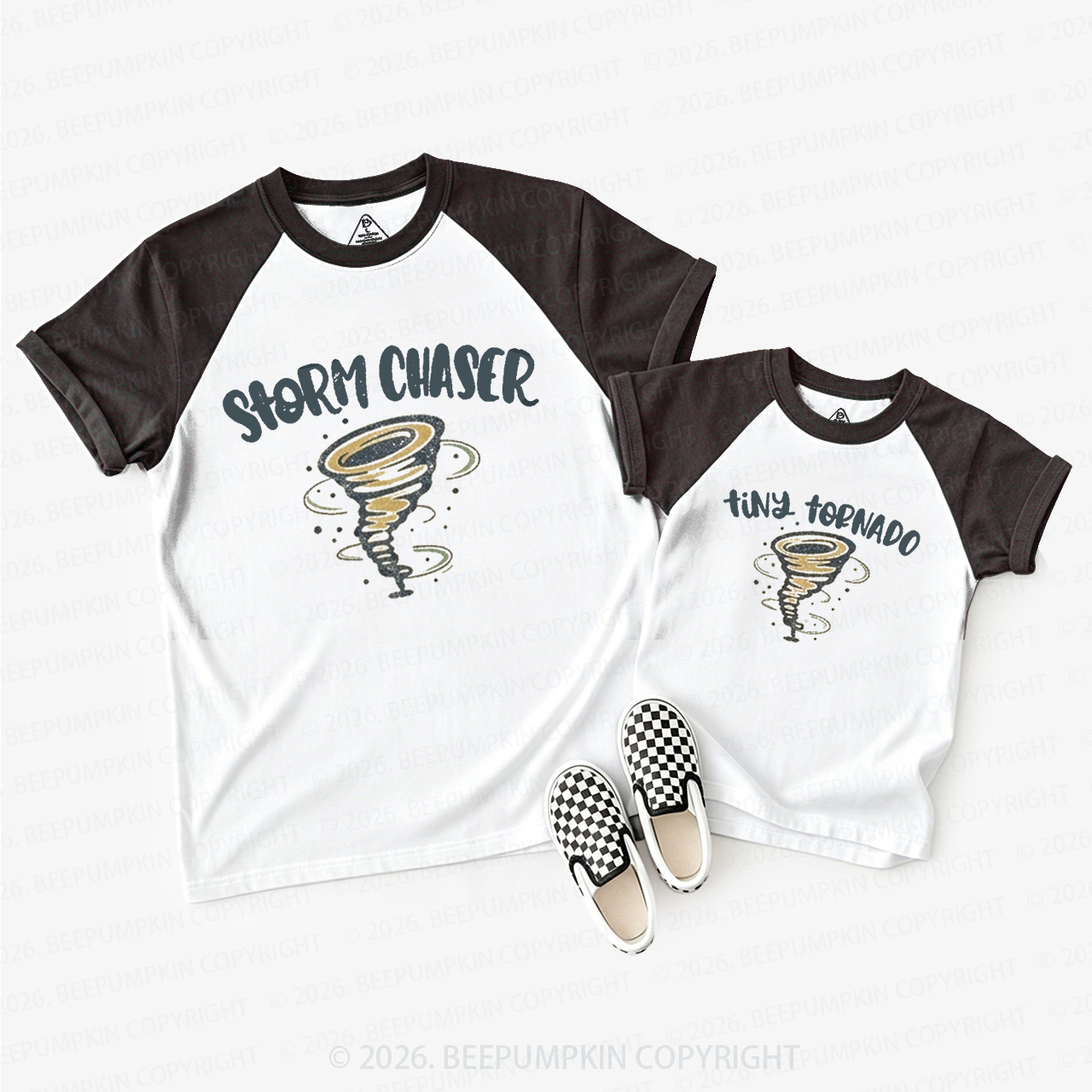 Storm Chaser Dad&Me Matching Raglan T-shirts
