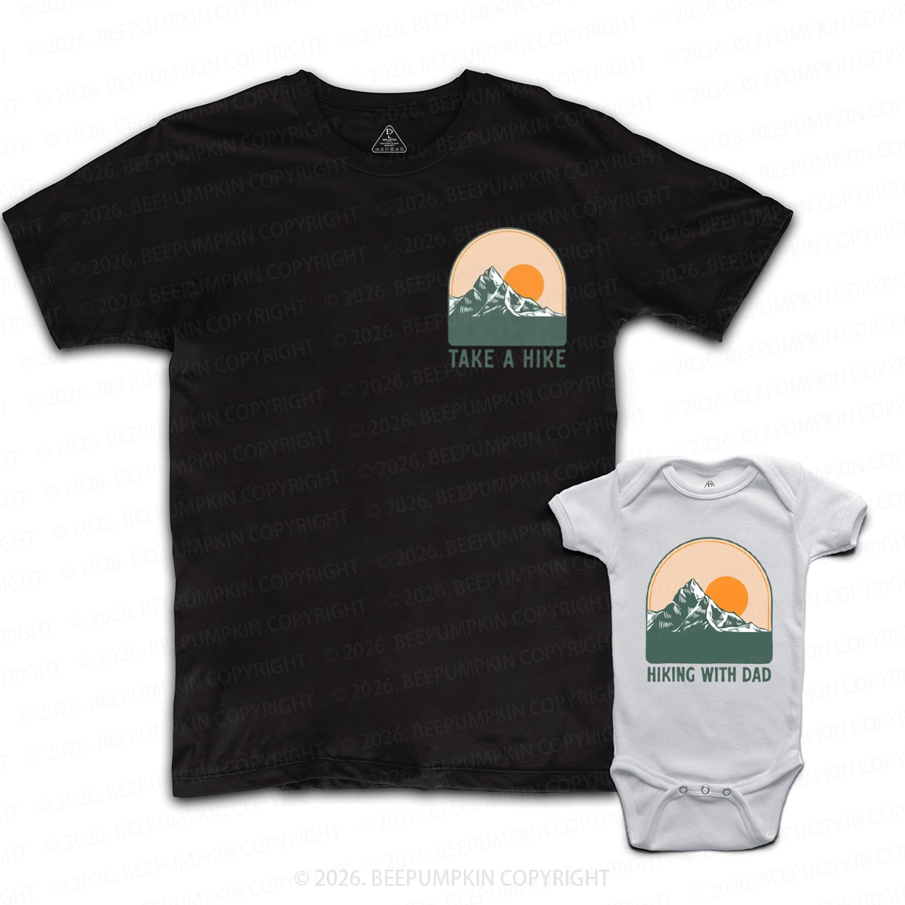 Take a HIke Hiking With Dad Dad&Me Matching Shirts