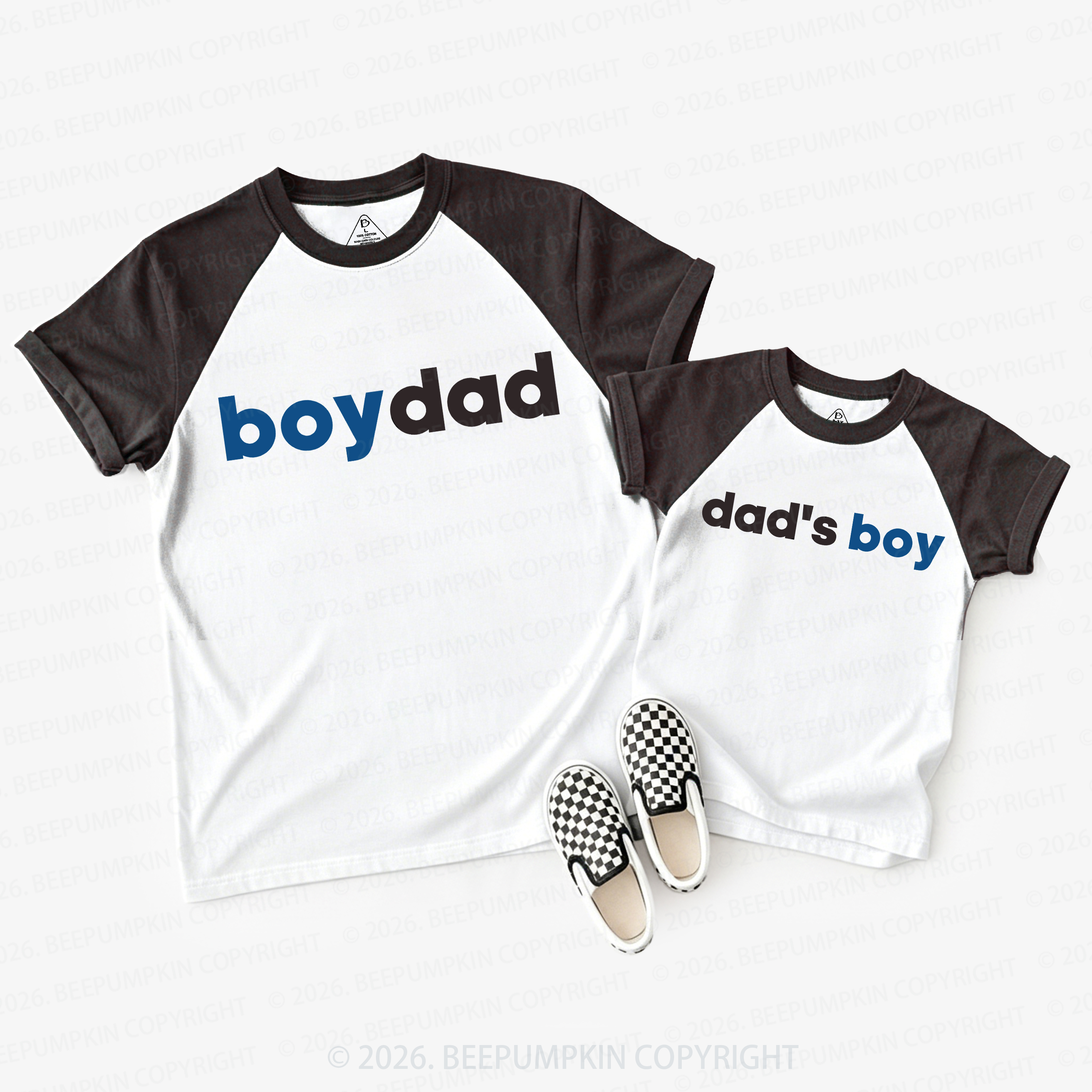 GirlDad BoyDad Dad&Me Matching Raglan T-shirts