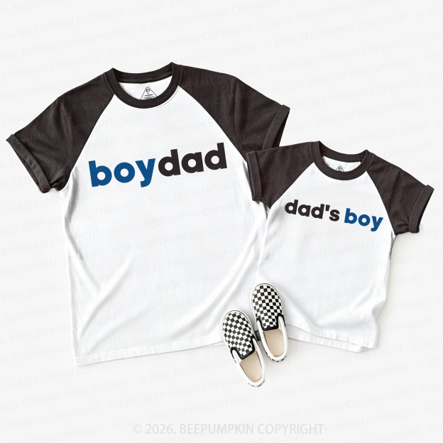 GirlDad BoyDad Dad&Me Matching Raglan T-shirts
