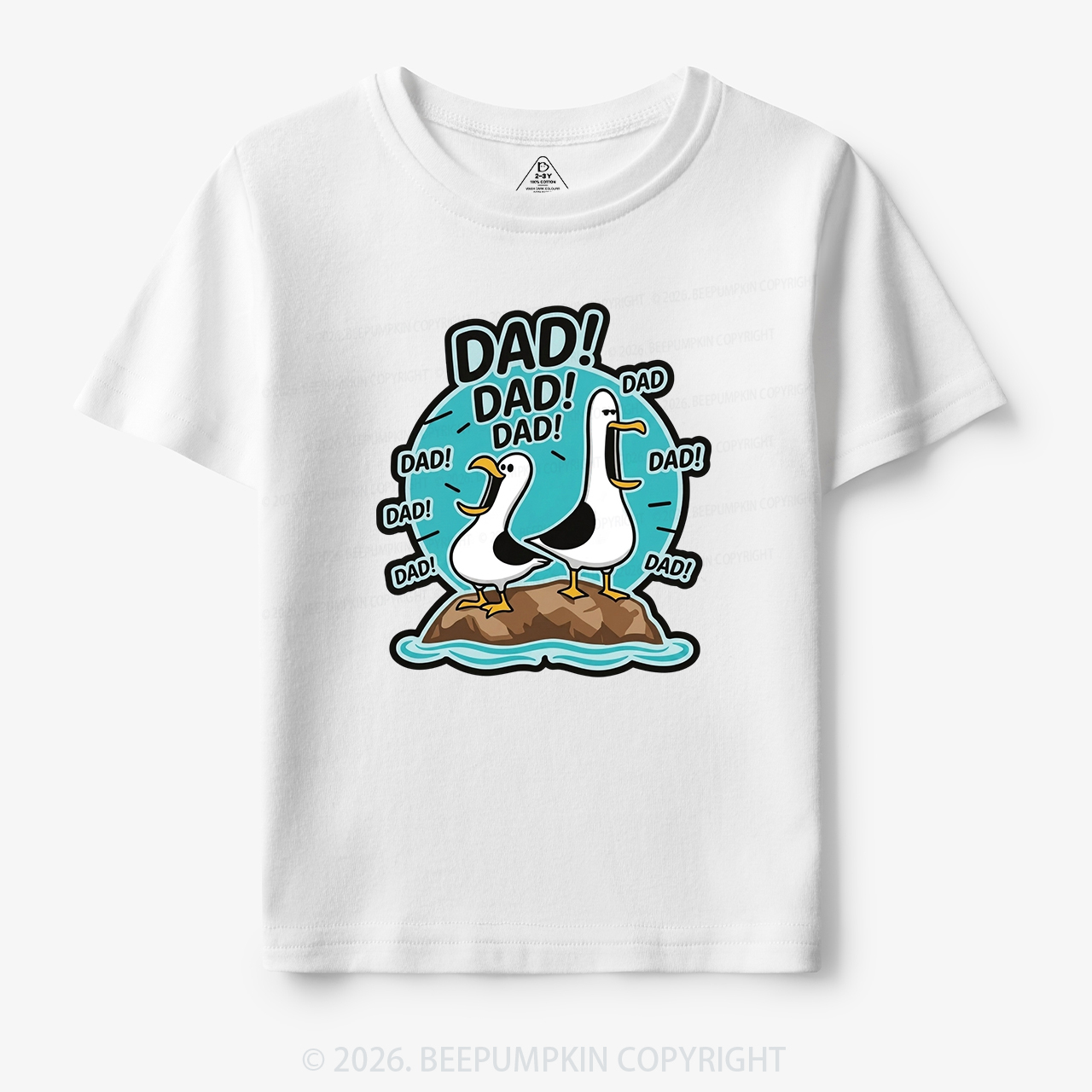 Funny Seagull DAD Toddler&Kid's Tees