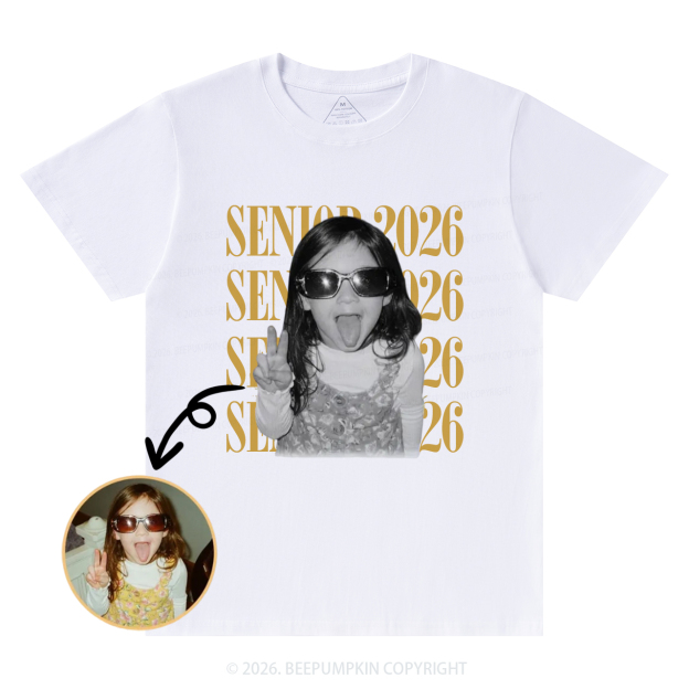 Personalized Vintage Photo And Year Senior T-Shirts