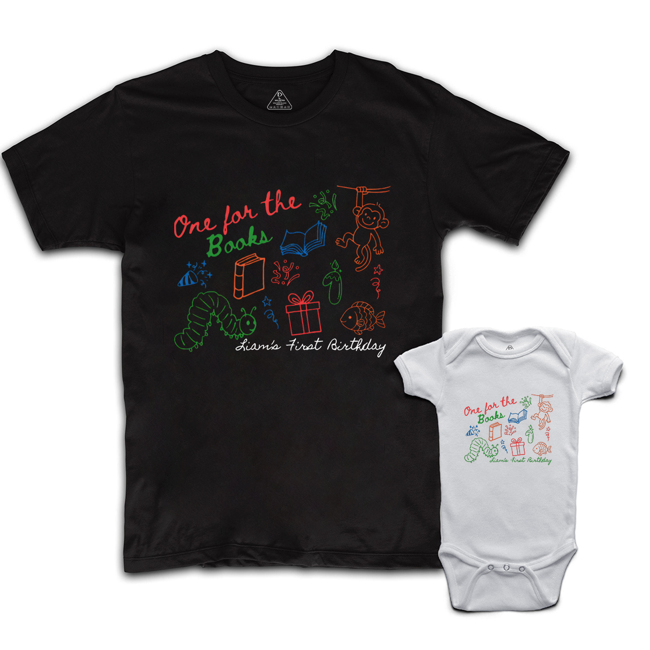 Personalized One for the Books Birthday Matching Family Shirts