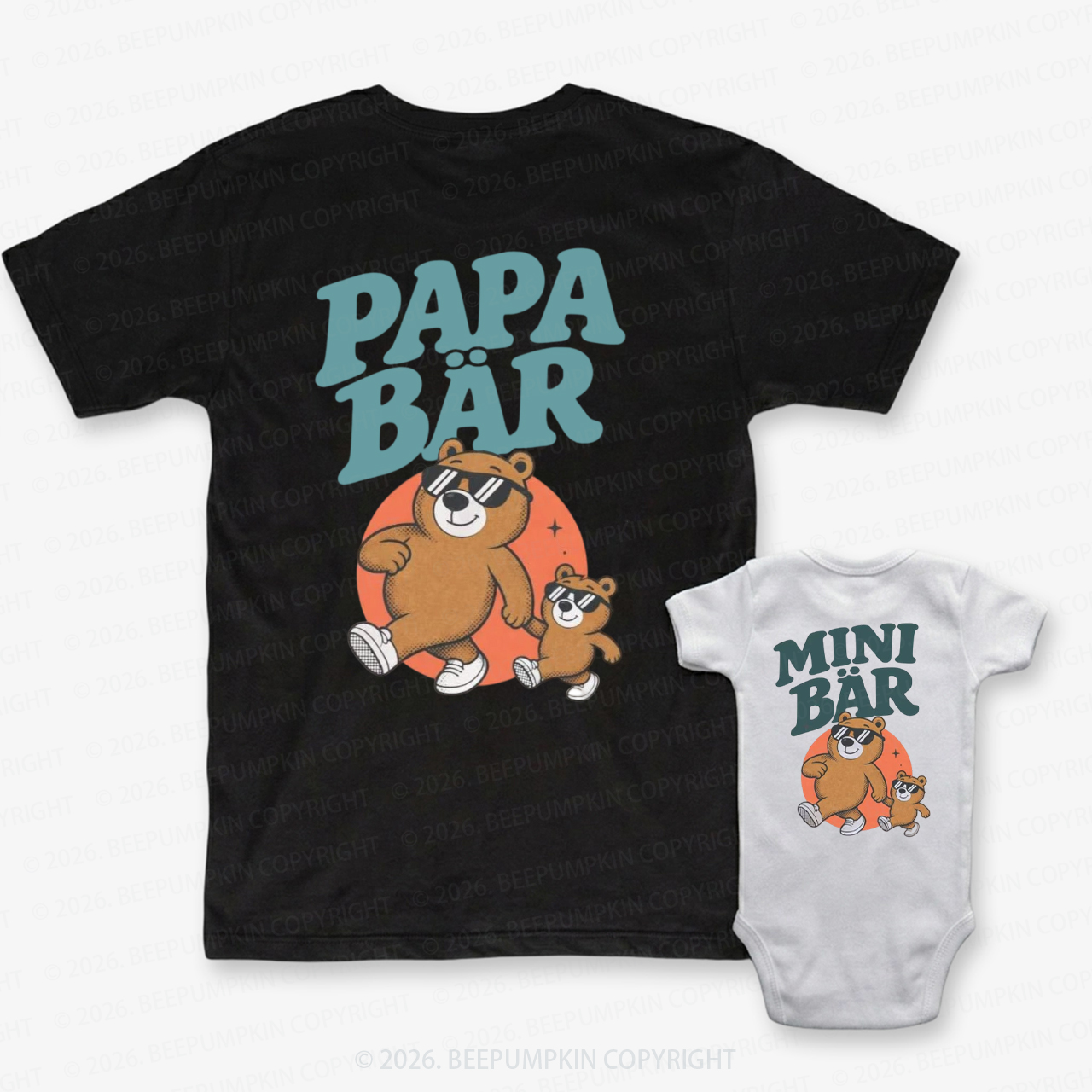 Papa Bar Mini Bar Dad&Me Matching Shirts