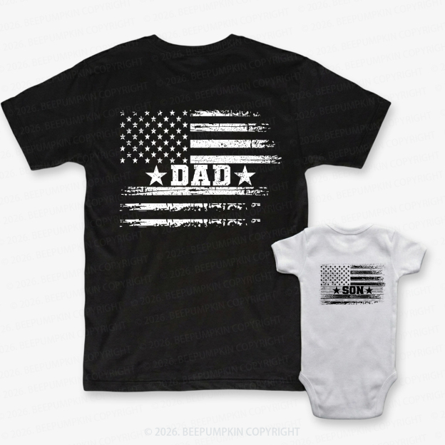Legacy Love Series 4th Of July Dad&Me Matching Shirts-Back Design