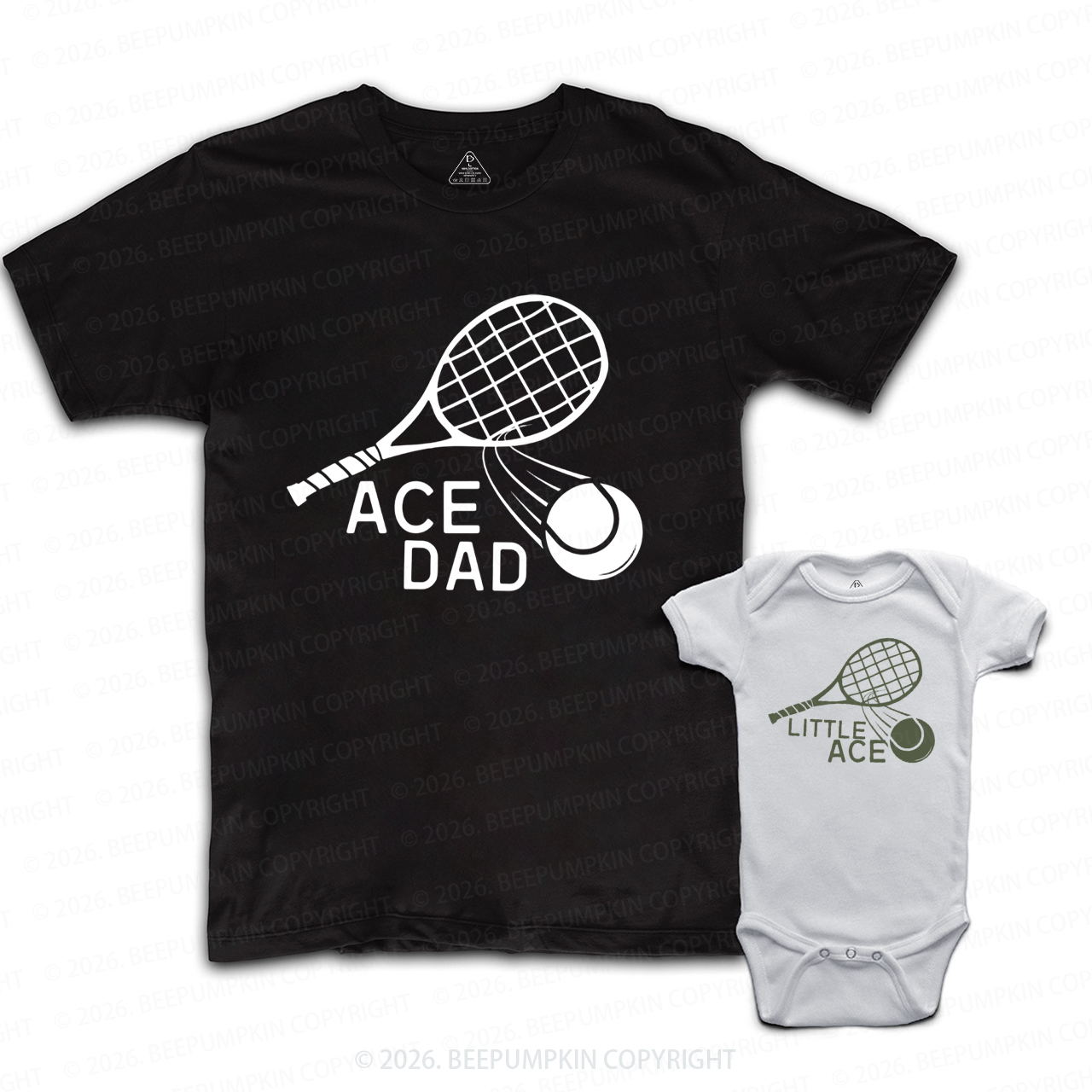 Tennis Fathers Day Dad&Me Matching Shirts