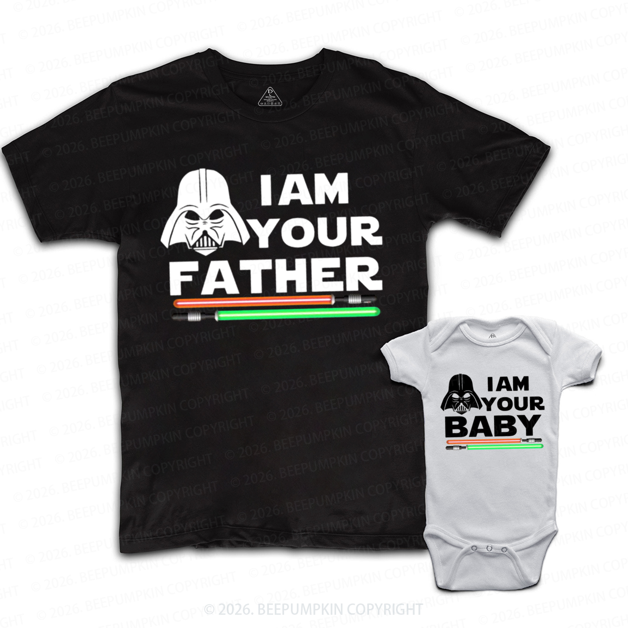 I Am Your Baby and I Am Your Father Dad&Me Matching Shirts