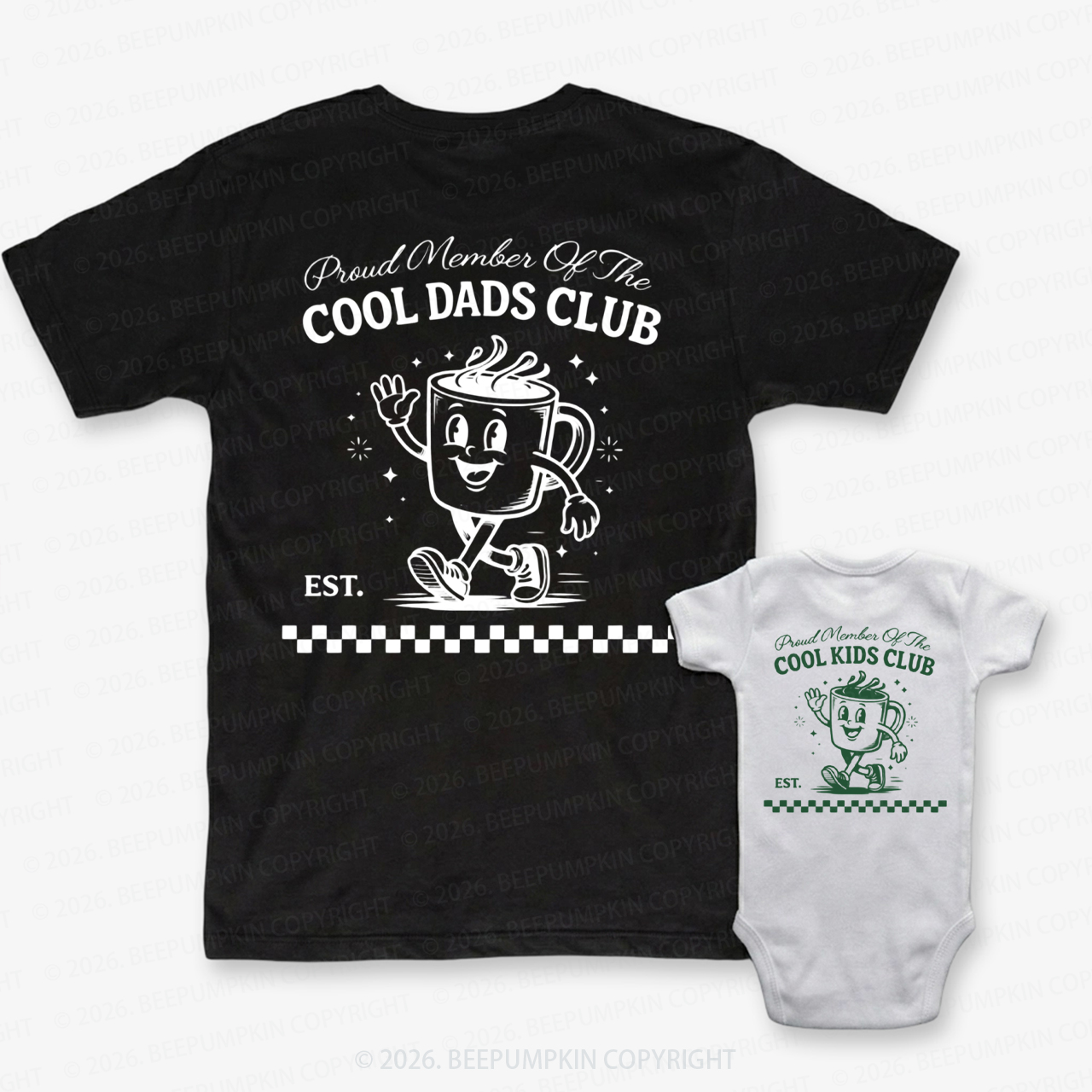 Cool Dads Club Father's Day Dad&Me Matching Shirts