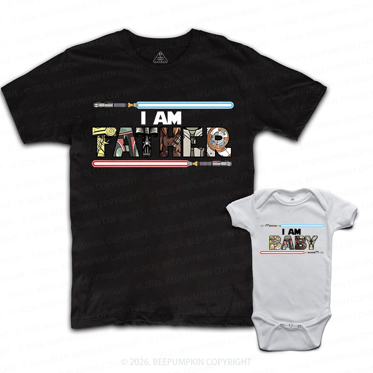 Personalized I Am Father Dad&Me Matching Shirts