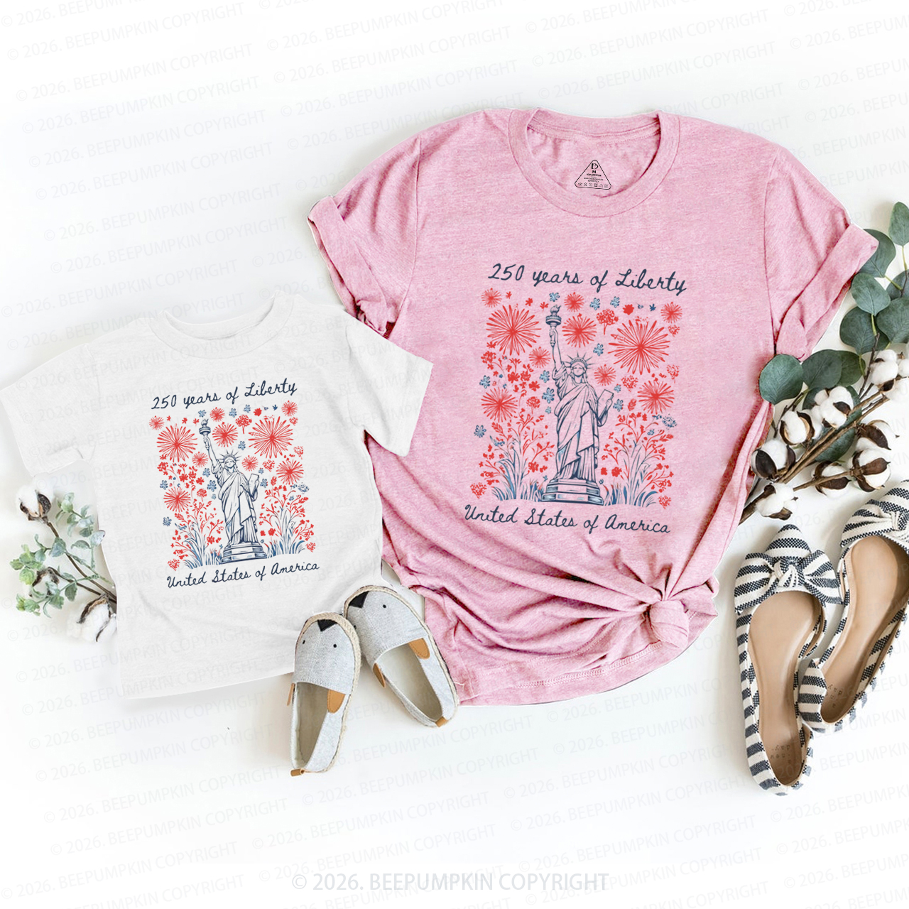 250 Years Of Liberty Mom&Me Matching T-Shirts
