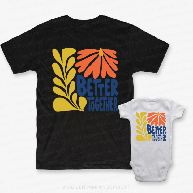 Better Together Retro Dad&Me Matching Shirts