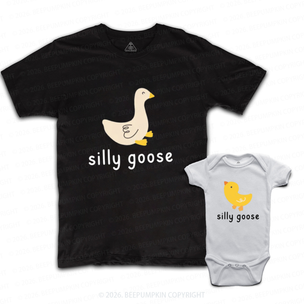 Silly Goose First Fathers Day Dad&Me Matching Shirts